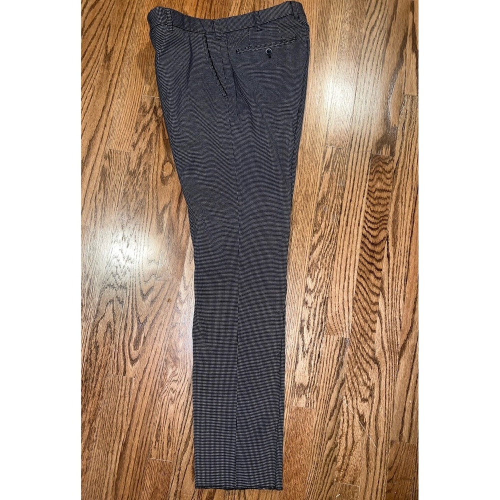 LOUIS CASTEL Golf Pants Slacks Men's 34x34 Unhemmed  Black Trouser NWOT